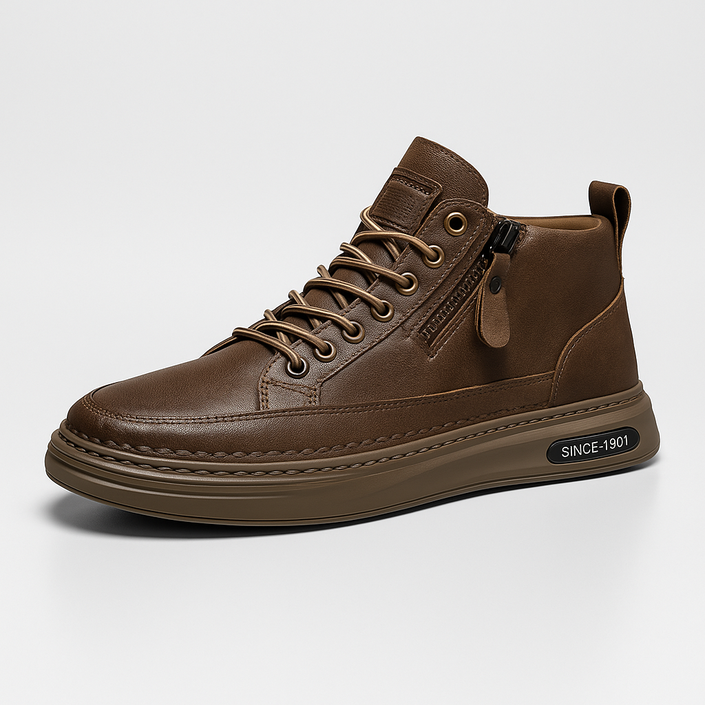 Tenis Híbridos de Cuero para Hombre – Versión 2025 | Ultra Resistencia, Confort Absoluto