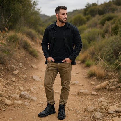 Tenis Híbridos de Cuero para Hombre – Versión 2025 | Ultra Resistencia, Confort Absoluto