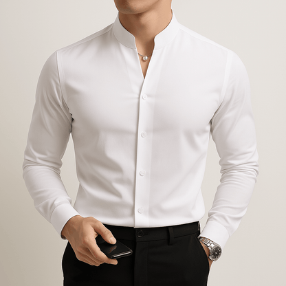 Camisa Social Slim Fit Hombre Cuello Clásico - Montserrat