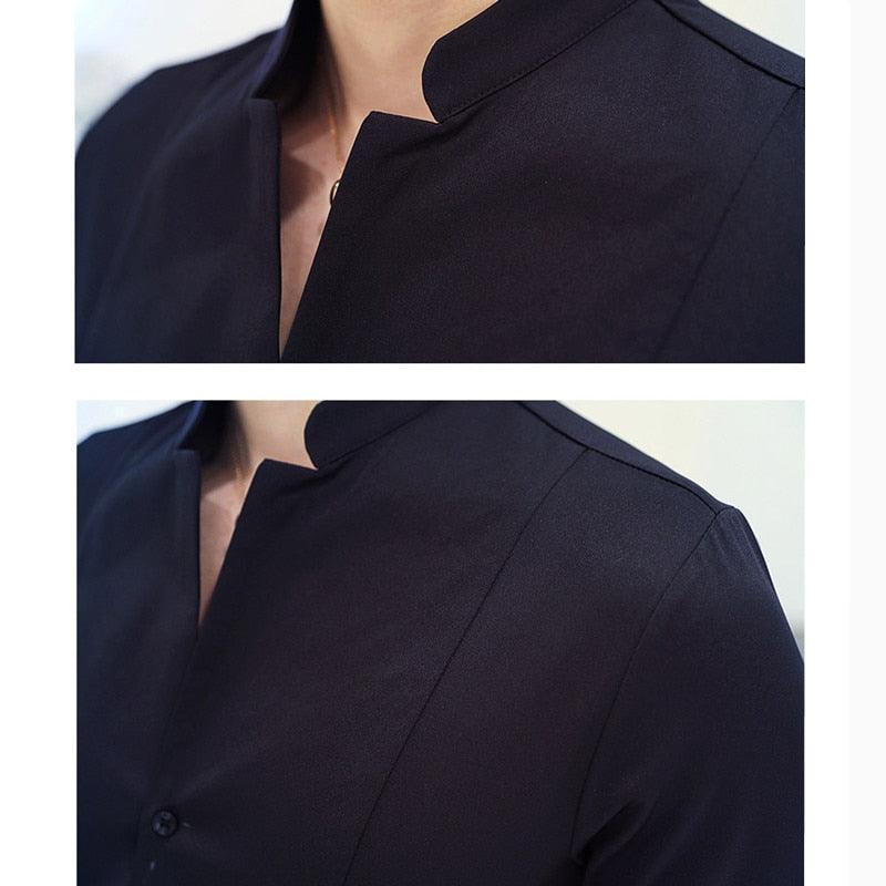 Camisa Social Slim Fit Hombre Cuello Clásico - Montserrat